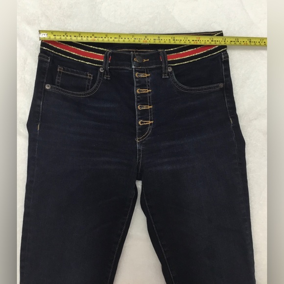 Veronica Beard Carolyn Baby Boot High Rise Stretch Tuxedo Waist Jeans SZ 27 - Picture 2 of 12